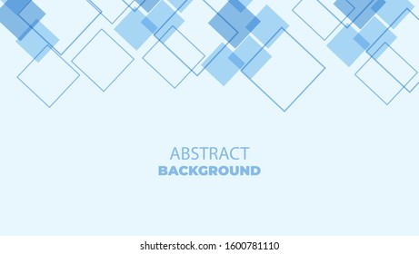 Abstract Technology Bright Blue Lines with Light Vector Background. Concept for Web Banner Backdrop or Typography Design with Place for Text