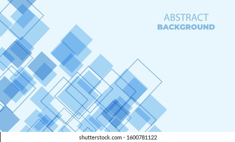 Abstract Technology Bright Blue Lines with Light Vector Background. Concept for Web Banner Backdrop or Typography Design with Place for Text