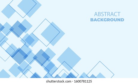 Abstract Technology Bright Blue Lines with Light Vector Background. Concept for Web Banner Backdrop or Typography Design with Place for Text