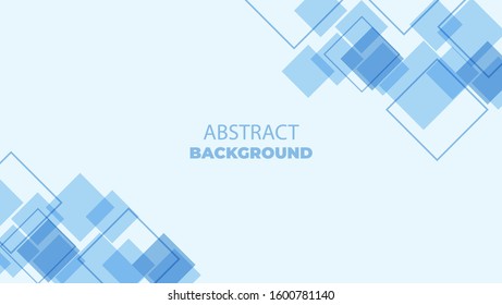 Abstract Technology Bright Blue Lines with Light Vector Background. Concept for Web Banner Backdrop or Typography Design with Place for Text