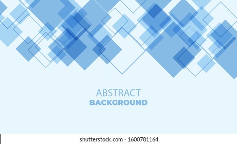 Abstract Technology Bright Blue Lines with Light Vector Background. Concept for Web Banner Backdrop or Typography Design with Place for Text