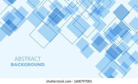 Abstract Technology Bright Blue Lines with Light Vector Background. Concept for Web Banner Backdrop or Typography Design with Place for Text
