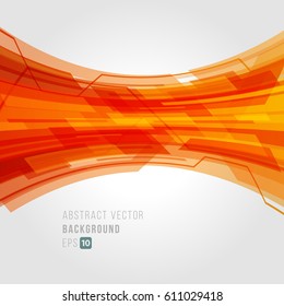 Tecnología abstracta líneas brillantes con fondo de vector de luz. Eps 10.Concepto de papel tapiz móvil, fondo de banner web o diseño tipográfico con lugar para texto.