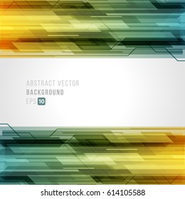Abstract technology bright lines with light vector background. Eps 10.Concept for mobile wallpaper, web banner backdrop or typography design with place for text.