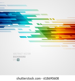 Abstract technology bright lines with light vector background. Eps 10.Concept for mobile wallpaper, web banner backdrop or typography design with place for text.