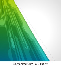 Abstract technology bright lines with light vector background. Eps 10.Concept for mobile wallpaper, web banner backdrop or typography design with place for text.