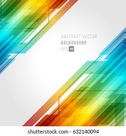 Abstract technology bright lines with light vector background. Eps 10. Concept for mobile wallpaper, web banner backdrop or typography design with place for text.