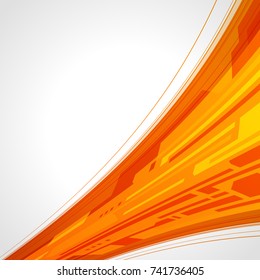 Abstract technology bright lines with light vector background. Eps 10. Concept for mobile wallpaper, web banner backdrop or typography design with place for text.