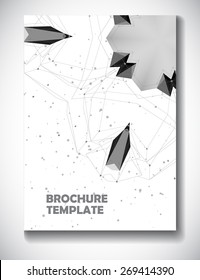 Abstract technology brochure template, vector art Illustration