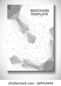 Abstract technology brochure template, vector art Illustration