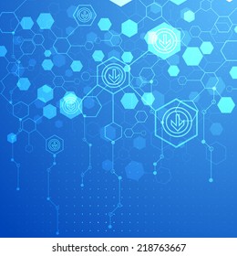 Abstract technology business background