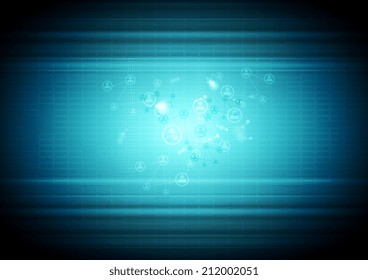 Abstract technology business background. Vector illustration