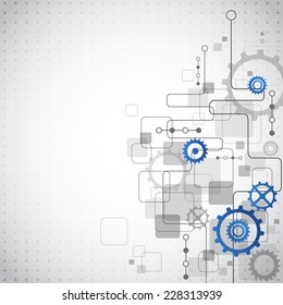 Abstract technology business background, vector illustration