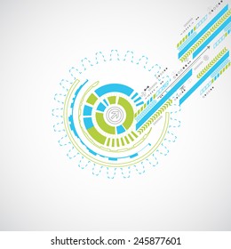 Abstract technology business background. Vector