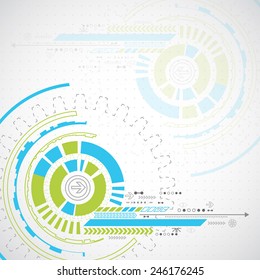 Abstract technology business background. Vector