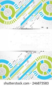 Abstract technology business background. Vector