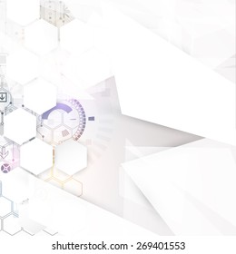Abstract technology business background. Vector