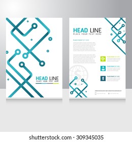 Abstract Technology Business Brochure Flyer Design Vector Template