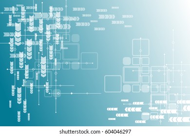 
Abstract technology and business communications blue background, vector graphics, abstract geometry