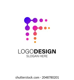 Abstract technology and business logo design