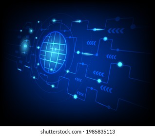 Abstract technology and business speed concept. vector background