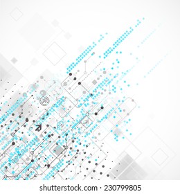 Abstract technology business template background. Vector