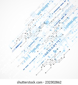 Abstract technology business template background. Vector
