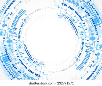 Abstract technology business template background. Vector