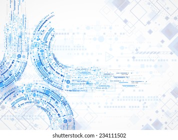 Abstract technology business template background. Vector