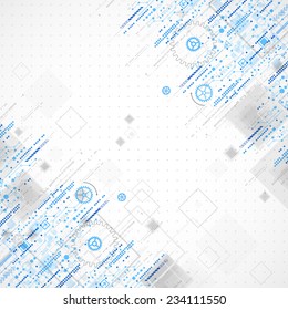 Abstract technology business template background. Vector