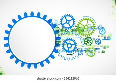 Abstract technology business template background. Vector