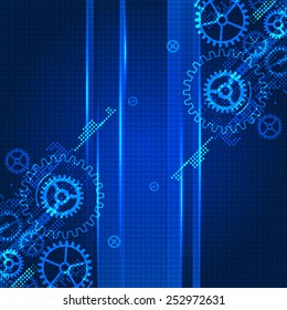 Abstract technology business template background. Vector