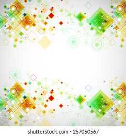 Abstract technology business template background. Vector
