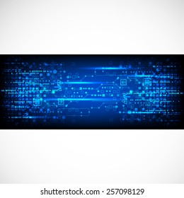 Abstract technology business template background. Vector