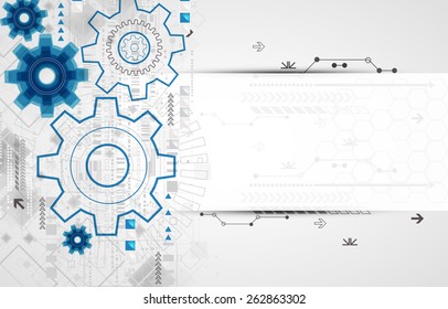 Abstract technology business template background. Vector
