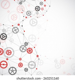 Abstract technology business template background. Vector