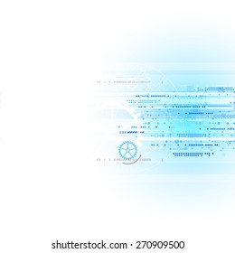Abstract technology business template background. Vector