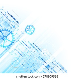 Abstract technology business template background. Vector