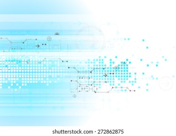 Abstract technology business template background. Vector