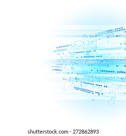 Abstract technology business template background. Vector