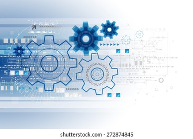 Abstract technology business template background. Vector