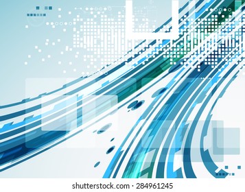 Abstract technology business template background. Vector