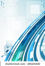 Abstract technology business template background. Vector