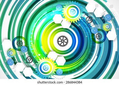 Abstract technology business template background. Vector illustration