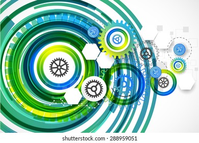 Abstract technology business template background. Vector illustration