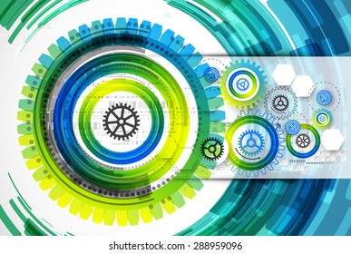 Abstract technology business template background. Vector illustration