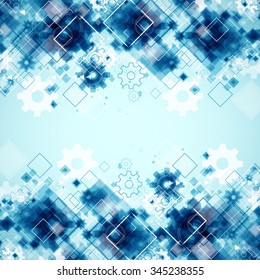 Abstract technology business template background. Vector