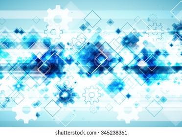 Abstract technology business template background. Vector