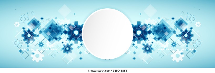 Abstract technology business template background. Vector