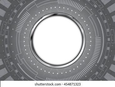 Abstract technology circle aluminium background